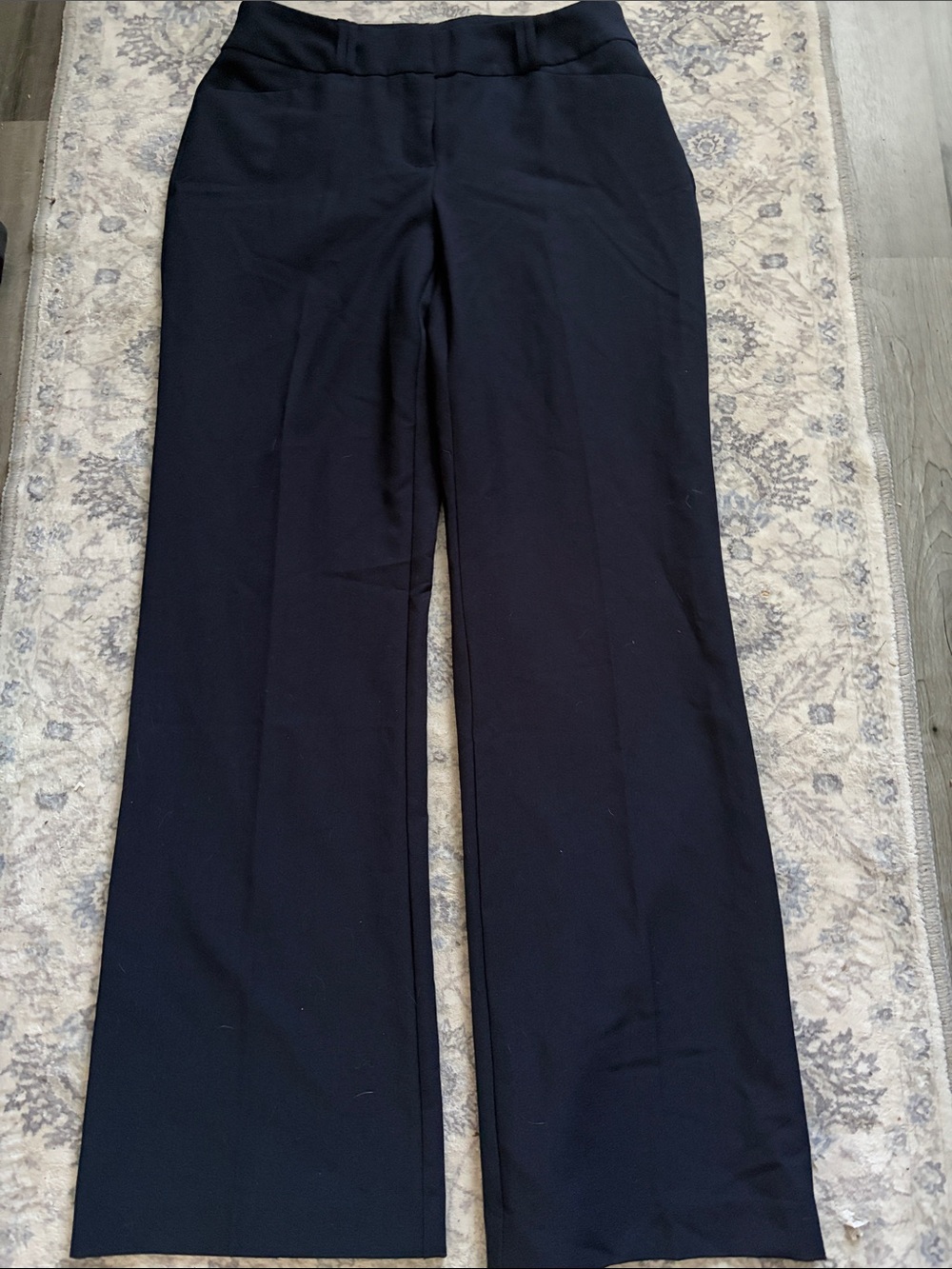 Alfani Navy Wide-Leg Pull-On Pants